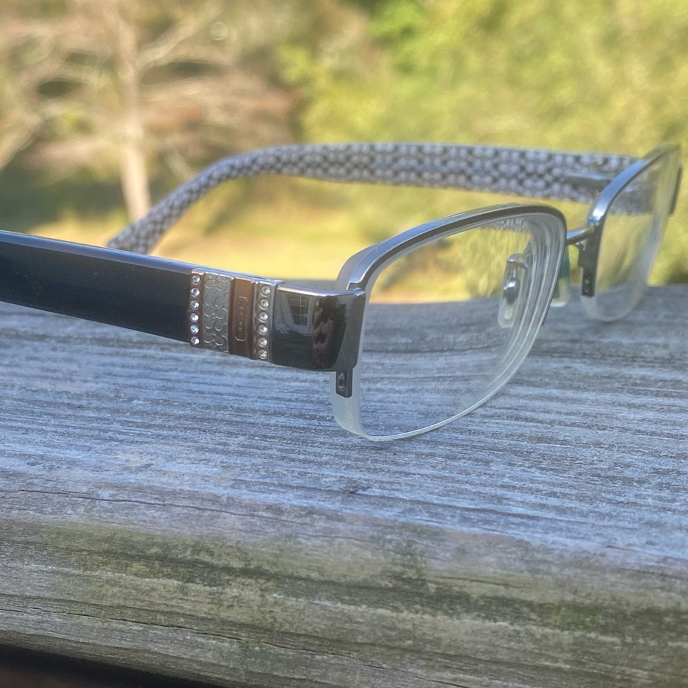 Coach Cecily glasses frames HC5037b dark silver black half rim 52[]17 135